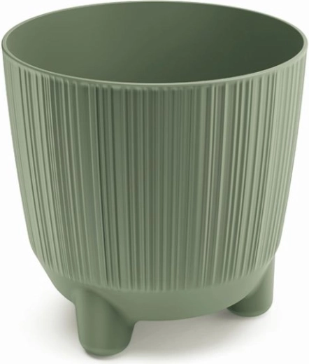 Planter with legs in earthy green RYFO N