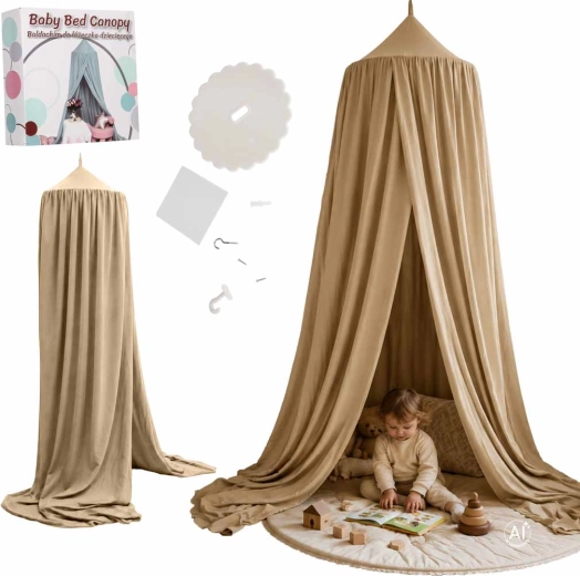 Boho-beež laste voodivarikatus
