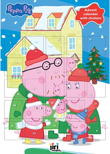 Põrsas Peppa kleepsudega advendikalender