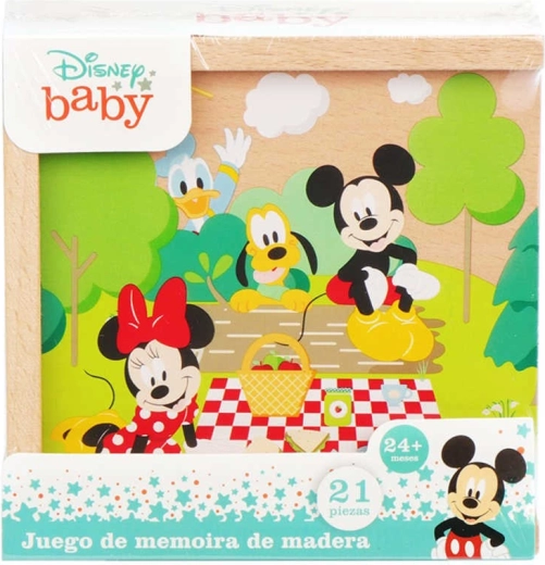Wooden Disney Mickey Mouse domino in a box (21 pieces)