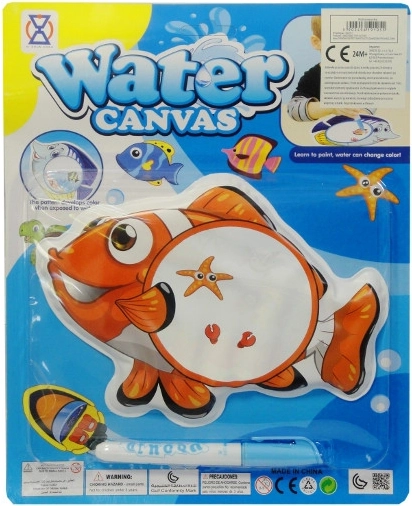 Color-changing bath book with water pen