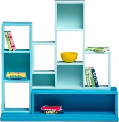 Lundby dollhouse bookcase with 10 books