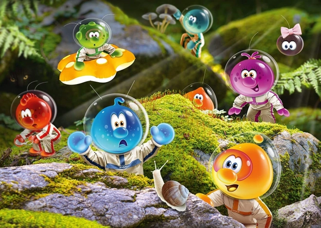 Puzzle SCHMIDT Spacebubble Club: maandumine samblases metsas 1000 tükki