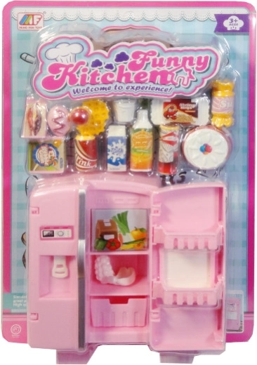 Doll Accessories – Refrigerator with Kitchen Supplies