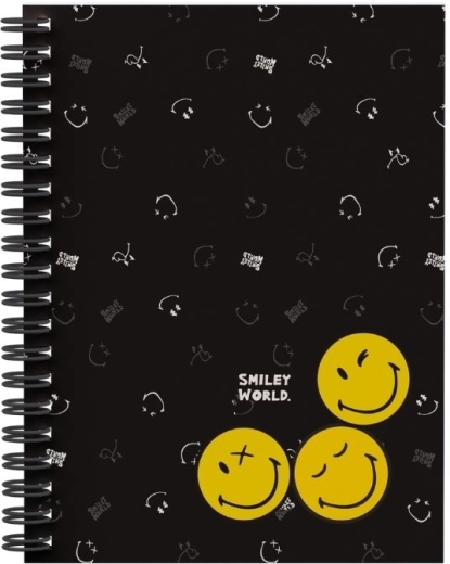A4 Wirebound Notebook with Double Spiral SMILEY WORLD