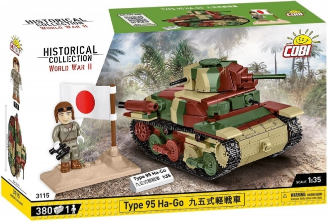 COBI tanki TYPE 95 HA-GO ehituskomplekt 1:35