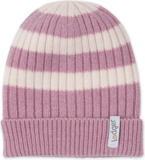 LODGER Stripe Merino Mauve laste müts 1–2-aastastele