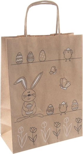 Paberist kinkekott jänkuga 18 × 8 × 24 cm