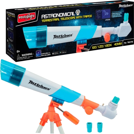 Eastcolighti täheteleskoop 50 mm koos metallist statiivi ja Star Walk 2 rakendusega