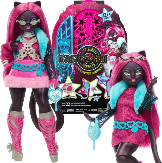 Monster Highi nukk Catty Noir koos kapi ja üllatustega