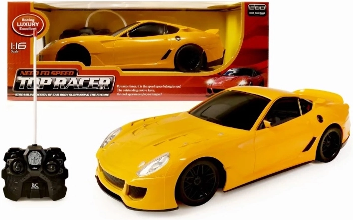 Top Racer remote-controlled car – yellow