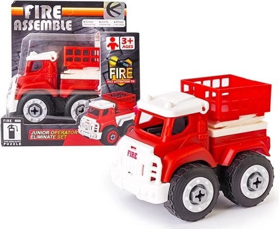 Screw-together fire platform truck - 1 piece