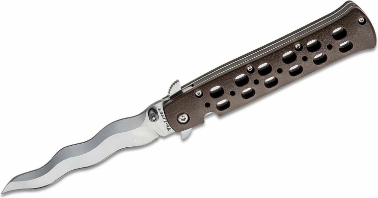 Kokkupandav nuga Cold Steel Ti-Lite Kris 10,2 cm, pruun, Zy-Ex
