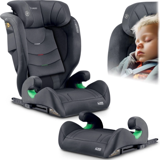 Nukido Louis Soft child car seat gray 100–150 cm ISOFIX i-Size