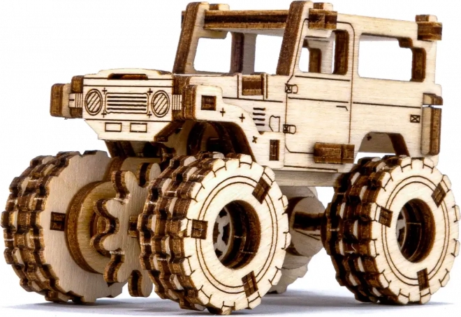 Wooden 3D Puzzle – Monster Truck Model inspired by TOYOTA FJ40