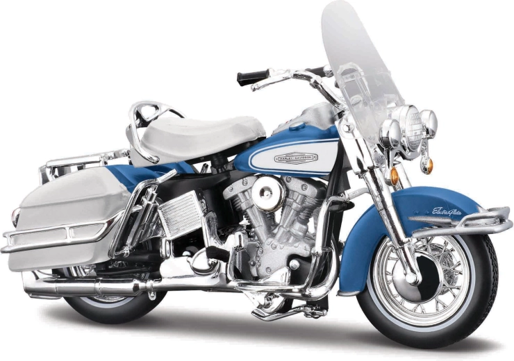 Maisto Harley-Davidson 1966 FLH Electra Glide sinivalge 1:18