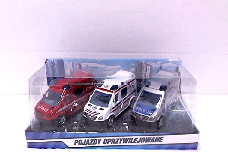 Mini Rescue Vans 8 cm – Set of 3
