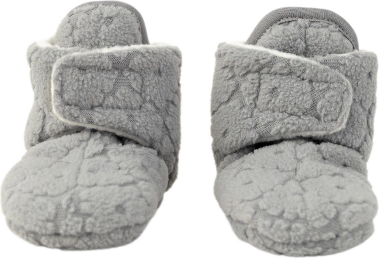 Lodger baby booties Slipper folklore fleece drizzle 6–12 months