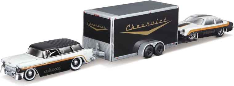 Maisto Design Team Haulers 1955 Chevrolet Nomad and 1971 Chevrolet Vega 1:64