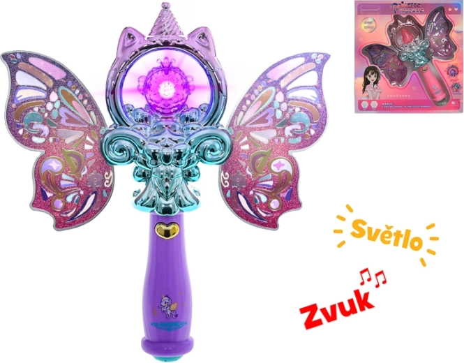 Magical Light-Up Wand for Little Fairies 21 cm