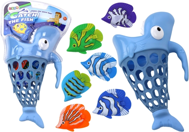 Water Fish-Catching Basket – Blue Shark
