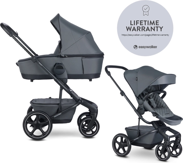 Easywalker Harvey⁵ Premium kombineeritud lapsevanker 2in1 – Mineral Grey