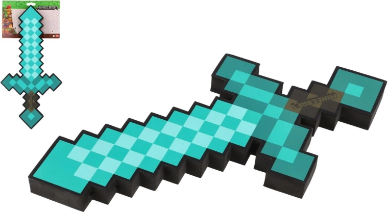 Minecrafti vahtplastist teemantmõõk – 1 tk