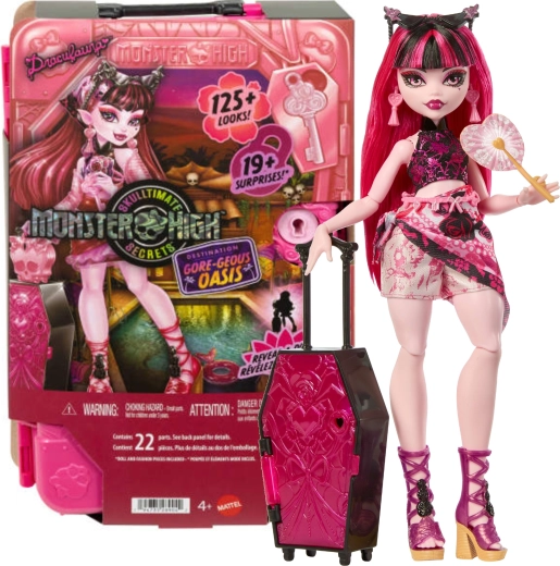 Monster High Draculaura reisikomplekt üllatustega 28 cm