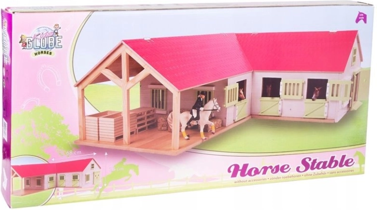Kids Globe majandushoone – hobusetall 1:24