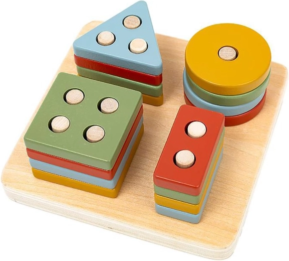 Baby Mix Wooden Geometric Shape Sorter for Toddlers