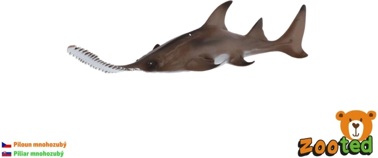 Plastic Longcomb Sawfish Figurine, 22 cm