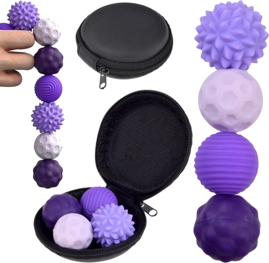 Magnetilised stressivastased sensoorse fidget-pallid (4 tk) vutlariga
