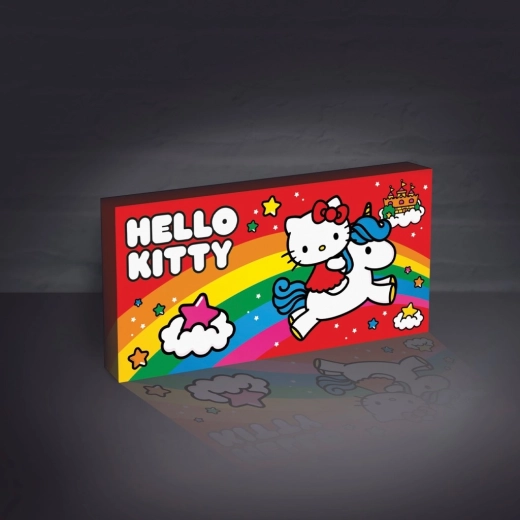 Hello Kitty light-up wall art with unicorn