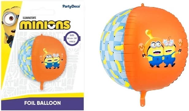Fooliumõhupall Minionid palli kujul 75 cm, mix – 1 tk