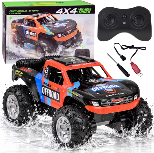 Remote-Controlled 4x4 Amphibious Off-Road Car