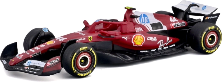 Bburago Ferrari SF-25 (2025) Lewis Hamilton #44 – vormel 1 mudel 1:64 blisterpakendis