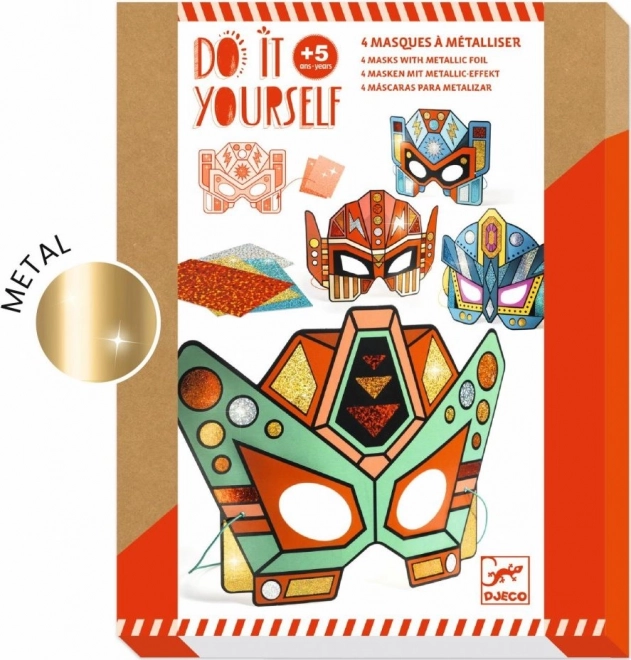 Loominguline komplekt DJECO superrobotite maskid kaunistamiseks