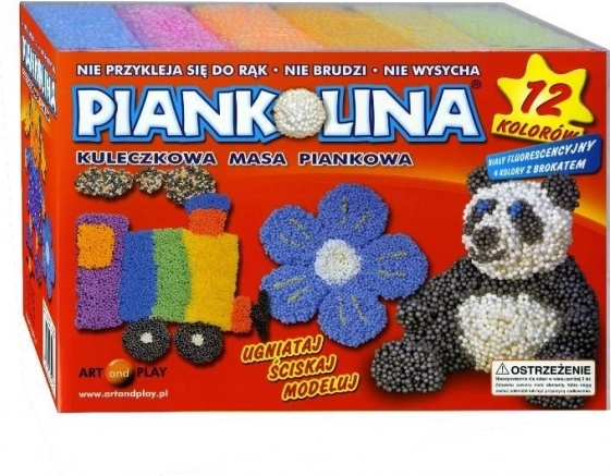 Piankolina – vahtplastiliin, 12 kuubiku komplekt