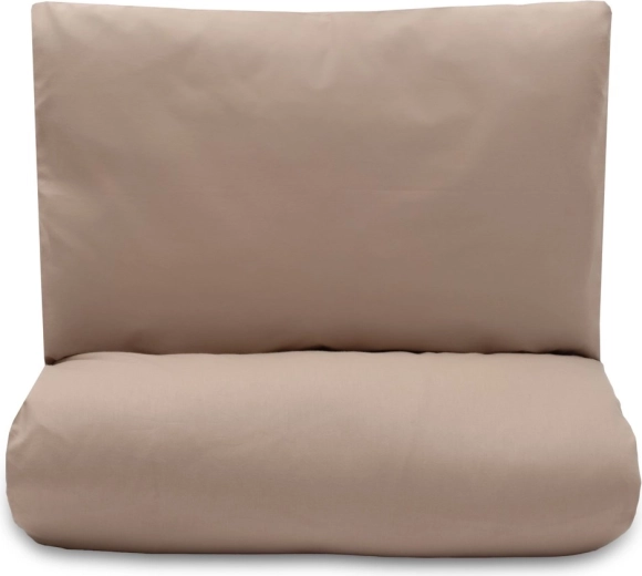 Cotton crib set with filling 90 × 120 cm cappuccino
