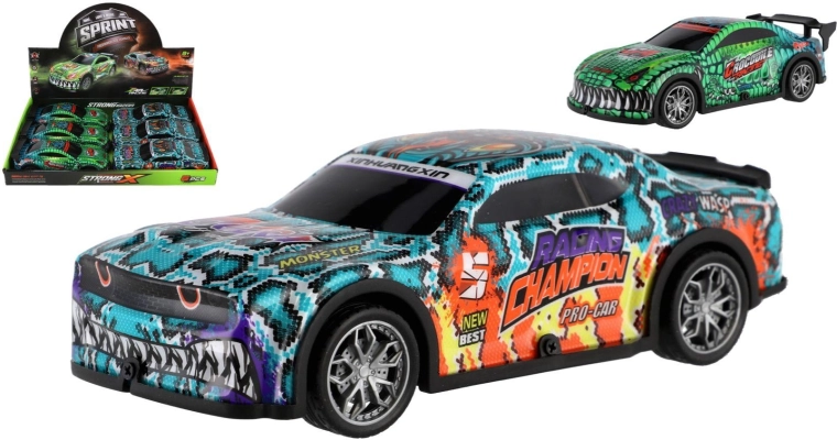 Racing car with flywheel drive with light and sound, 19.5 cm