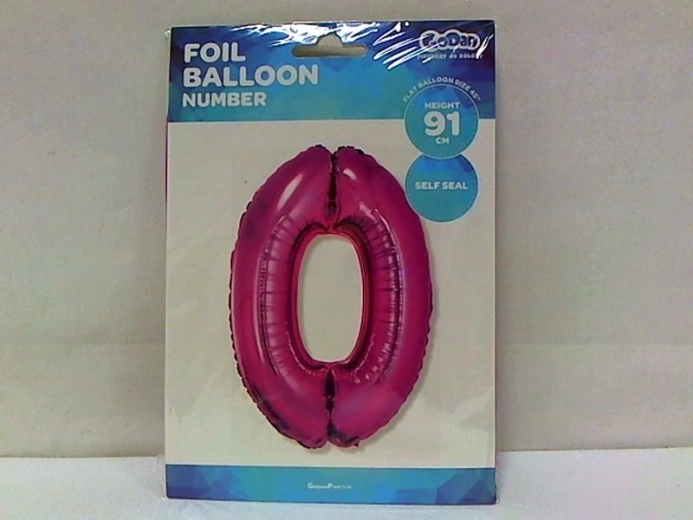 Fooliumõhupall number 0 roosa 85 cm