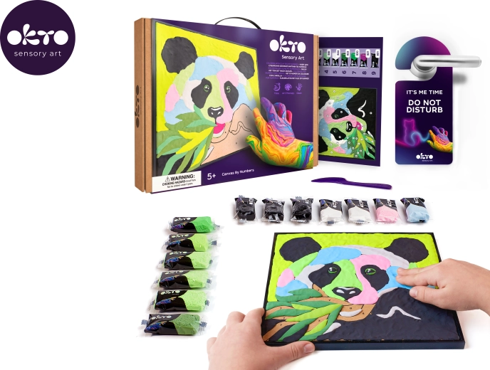 Okto Panda kunstikomplekt numbrite järgi maalimiseks