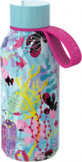 Roostevabast terasest laste termopudel Quokka Kids Solid Underwater aasaga 330 ml