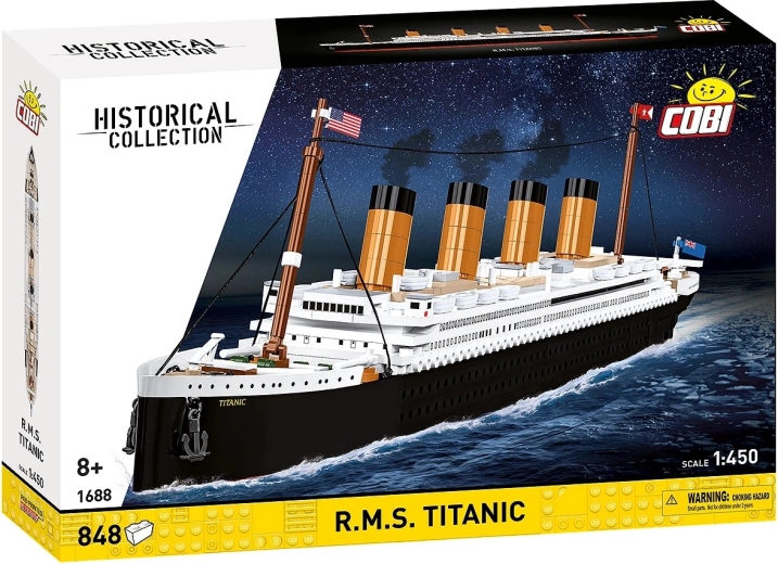 RMS TITANICu ehituskomplekt 1:450, 848 detaili