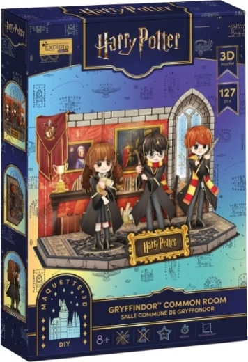 Cubic Fun Harry Potter Gryffindori ühisruumi tuba 3D pusle