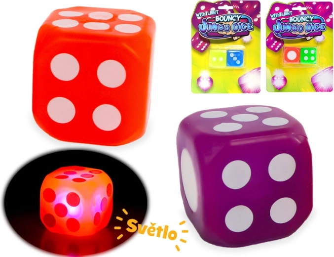 Helendavad täringud Jumbo 3,6 cm – 2 tk komplekt