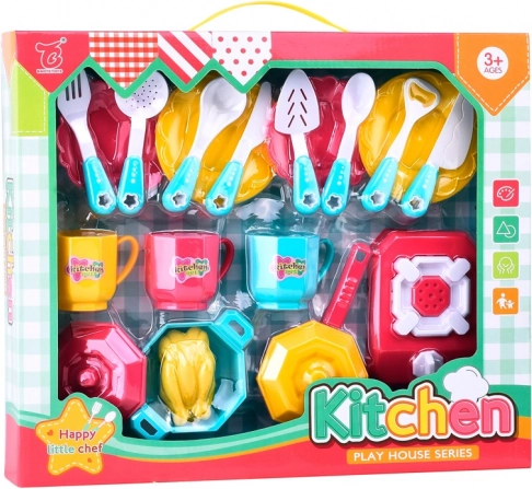 Children's dish set for little homemakers
