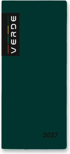 Nädalaplaanija Verde 2027 roheline PVC-ümbrises