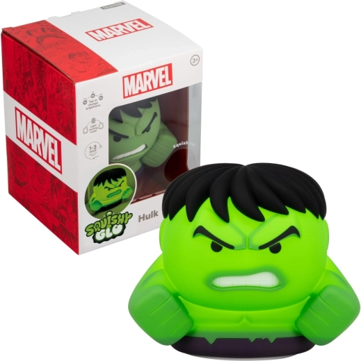 Marvel SquishyGlo Hulk – pigistatav helendav figuur
