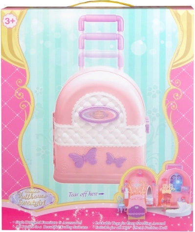 Doll Furniture in a Suitcase